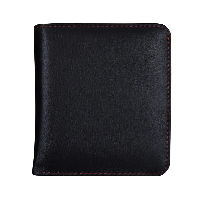 Two Tone Mini Bifold Wallet | Black/Red