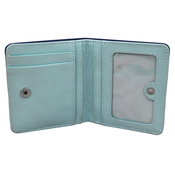 Two Tone Mini Bifold Wallet | Classic Navy/Chambray