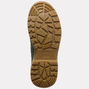 Bottom of a work boot on a white background