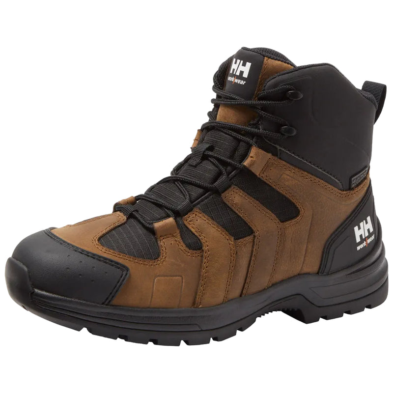 Men's Oslo Hiker Mid Waterproof Soft Toe Work Boots | Dark Brown