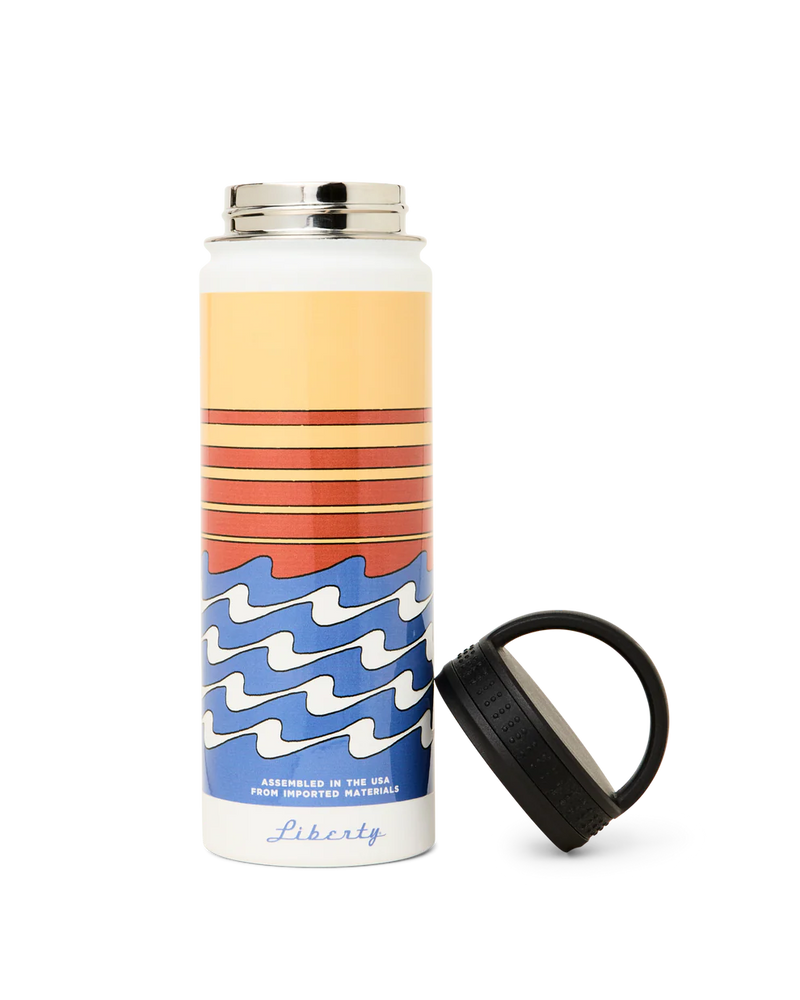 Insulated Water Bottle 20oz | White/Dusk Fish