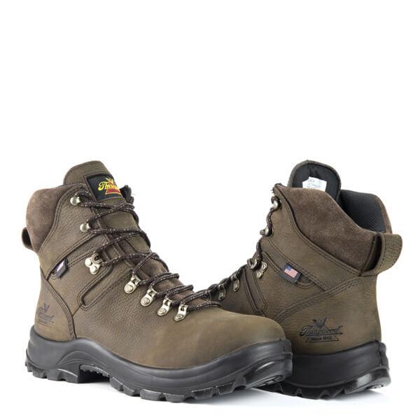 Thorogood Mens American Union Waterproof 6in EH Steel Toe Work Boot