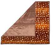 Large 60" x 50" blanket with deer pattern and measurement details.