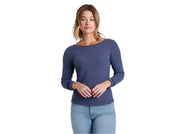 Women's Remi Long Sleeve Scoop Back Top | Nocturne Blue