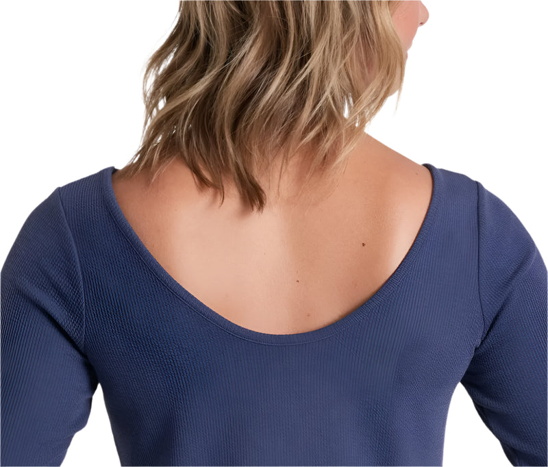 Women's Remi Long Sleeve Scoop Back Top | Nocturne Blue