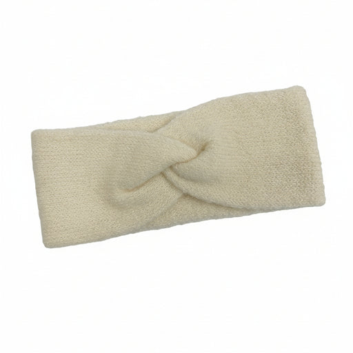 Light green headband against a white background. 