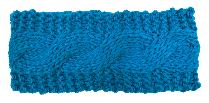 Sun Valley Cable Knit Earband | Turquoise