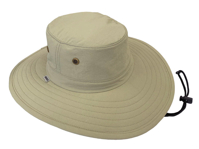 Women's Ponytail Rafter Big Brim Hat | Light Khaki