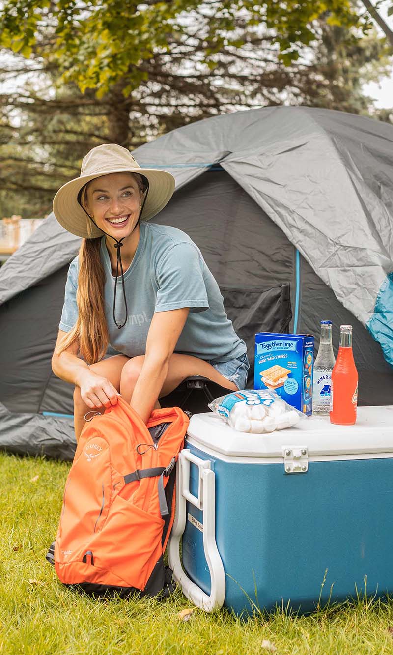 Women's Ponytail Rafter Big Brim Hat | Light Pink