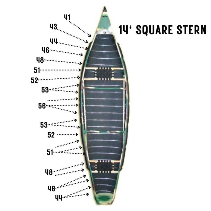 Radisson Canoe Replacement Ribs