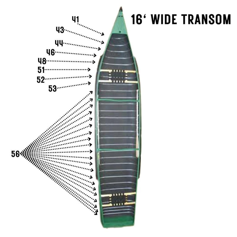 Radisson Canoe Replacement Ribs