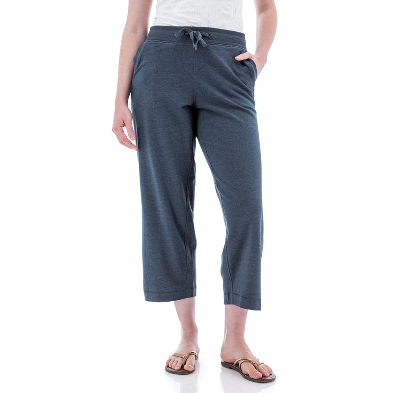 Women's Corina Recycled Crop Sweatpant | Midnight Navy
