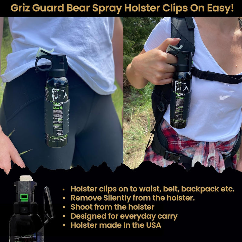 Griz Guard Bear Spray with Griz Guard Holster 9.2oz | 2 Pack