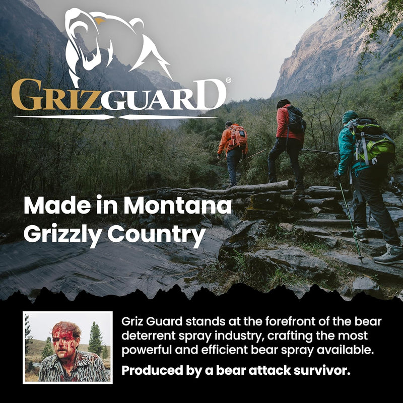 Griz Guard Bear Spray with Griz Guard Holster 9.2oz | 2 Pack
