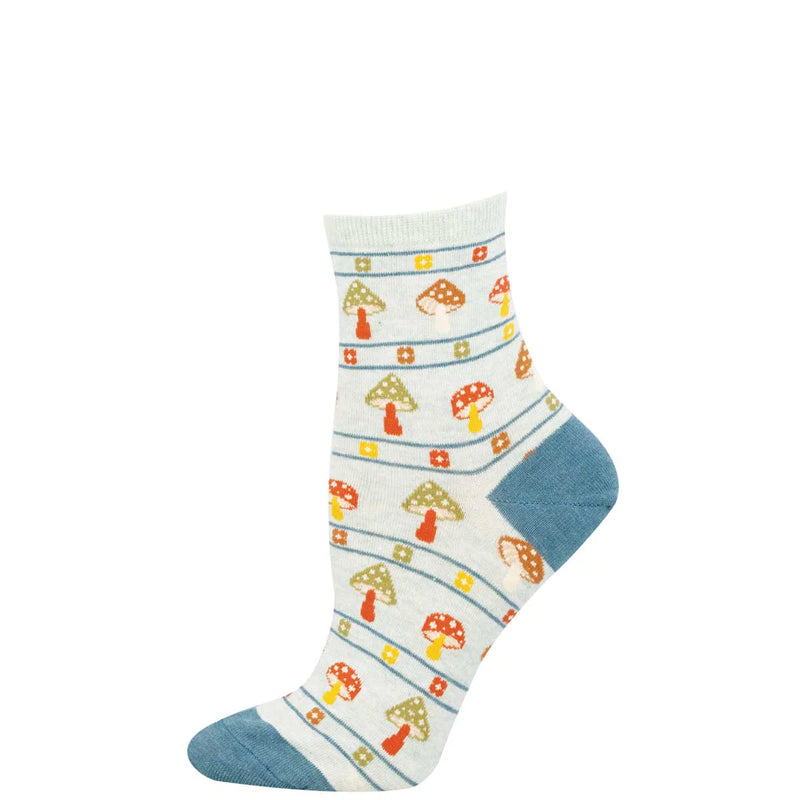 Women's Fungi Fashionista Mini Crew | Blue Heather