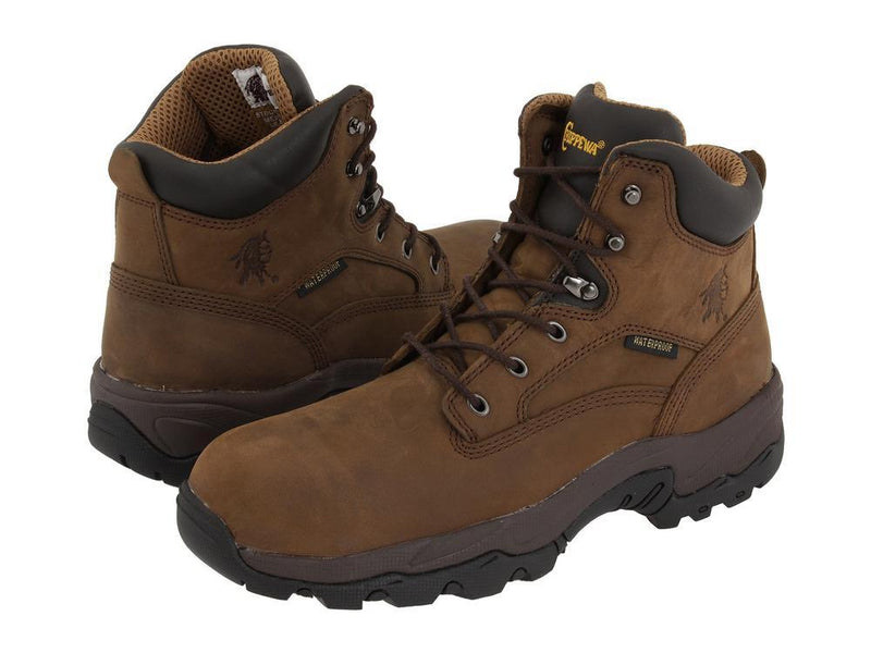 Men's 6" Comp Toe Lace Up Waterproof | Brown