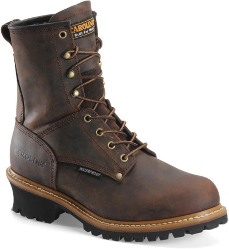 Men's 8 Waterproof Steel Toe Logger | Copper