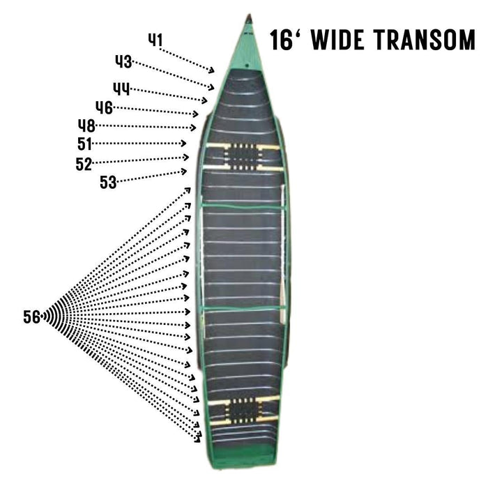 Radisson Canoe Replacement Ribs