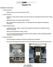 Installation instructions for a Sidekick adapter kit with images of installation steps.
