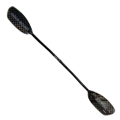 Black paddle with an Aqua Bound logo on a white background.