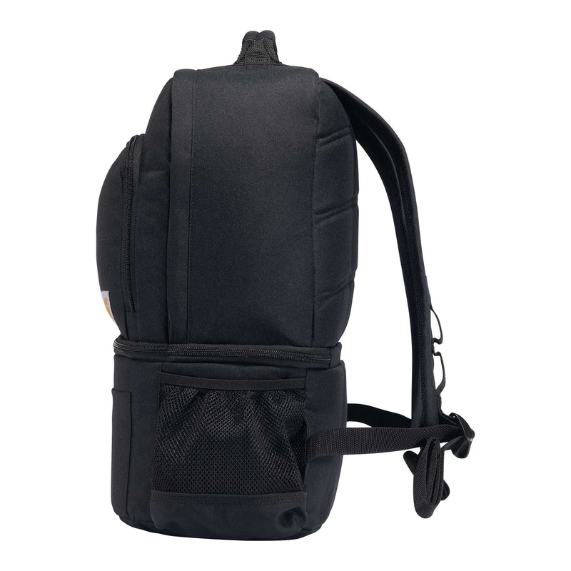 Insulated 24 Can Two Compartment Cooler Backpack | Black