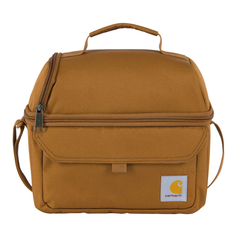 Insulated 12 Can Two Compartment Lunch Cooler | Carhartt Brown