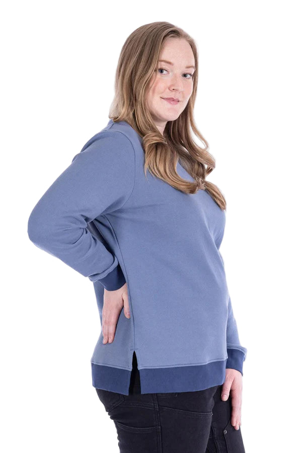 Women's GO TO™ Crew Sweatshirt | Slate Blue/Atlantic Blue