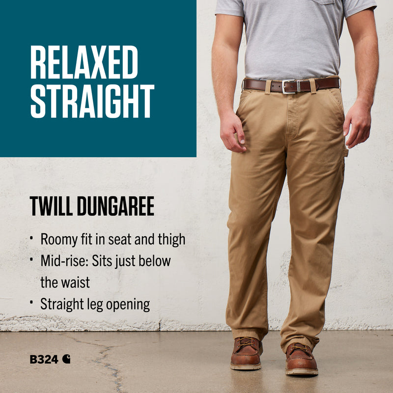 Men's Utility Work Pant - Relaxed Fit - Twill | Black
