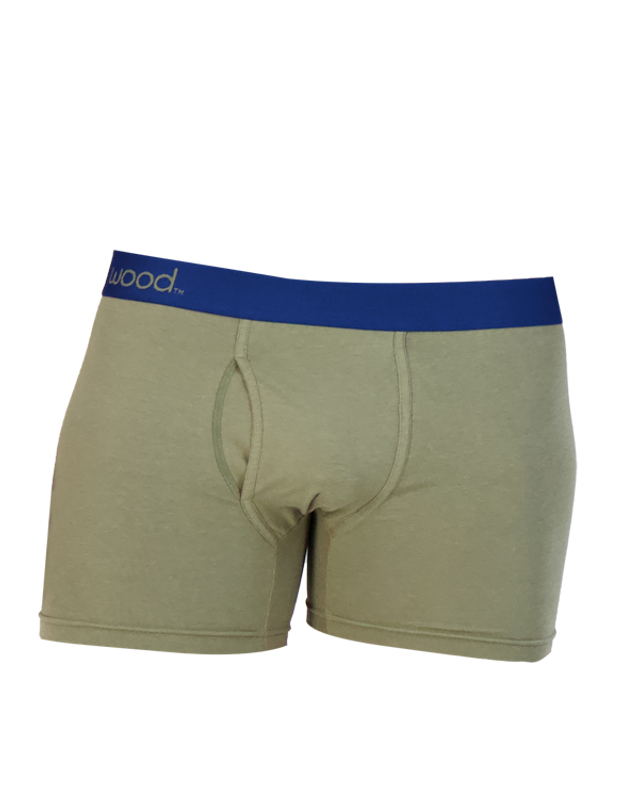 Wood Underwear Mens Boxer Brief with Fly