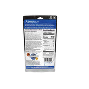 Astronaut ice cream package with nutrition facts label on a white background