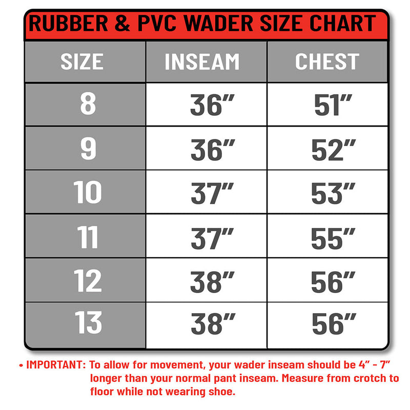 Backwater 2-Ply Rubber Cleated Bootfoot Chest Wader