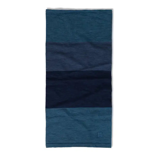 Blue neck gaiter on a white background