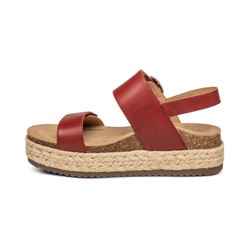 Women's Vania Arch Support Platform Sandal Red