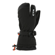 Black mitten with CTR logo against a white background. 