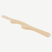 Clear varnish deep dish yoke on a white background.