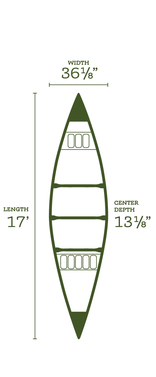 Grumman 17' Aluminum Double Ended Canoe | Blue