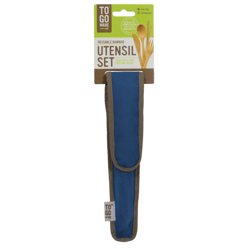 Classic Bamboo Utensil Set | Indigo