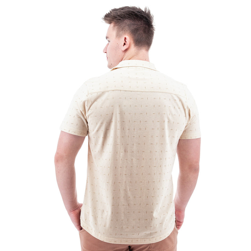 Men's Jackson Single Pocket Print Shirt | Natural
