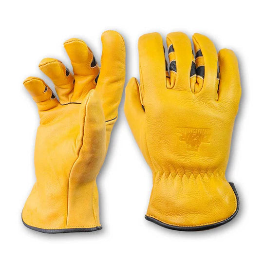 Water Resistant Leather Cowhide Double Wedge Driver Gloves