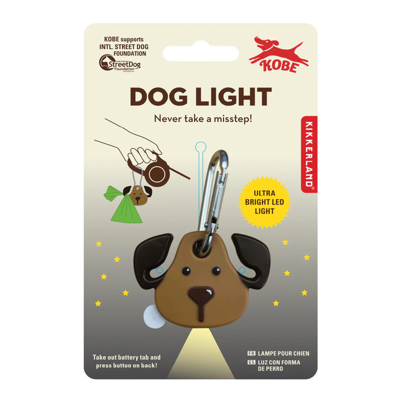 Kobe Dog Light Keychain | Brown