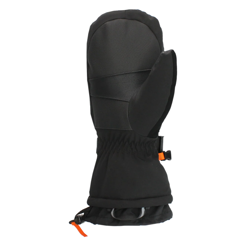 CTR Max Ski Mitten with Waterproof Zipper and Heat Pack Pocket | Black