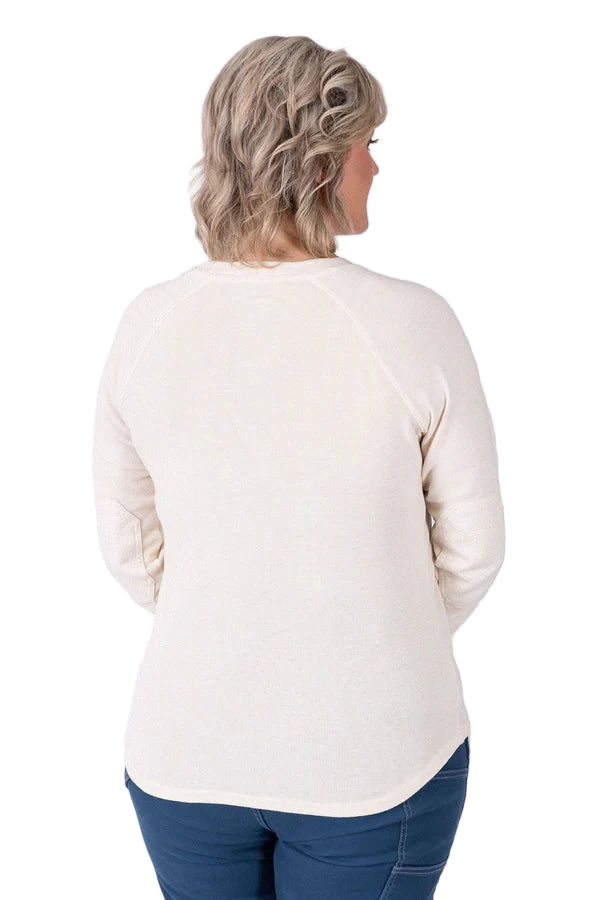Women's Honed Long Sleeve Thermal Henley | Oatmeal