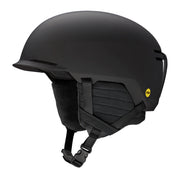 Black helmet with a visible brand logo on a white background