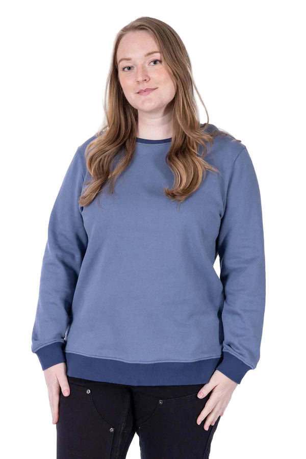 Women's GO TO™ Crew Sweatshirt | Slate Blue/Atlantic Blue