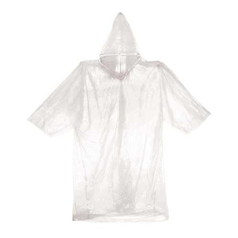 Emergency Full Sleeve Poncho With Hood | Clear