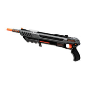 Bug-a-Salt salt shooter with black and orange design on a white background