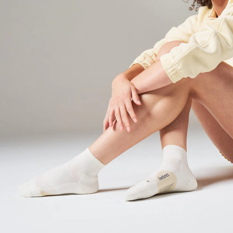 Elite Light Cushion Quarter Sock | Linen