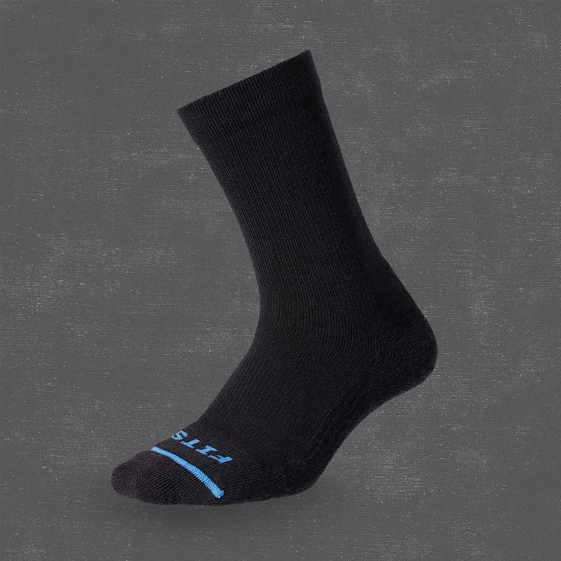 Light Cushion Hiker Crew Sock | Black