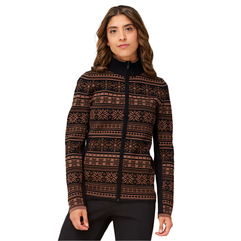 Women's Holiday Full Zip Cardigan