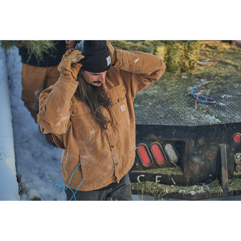 Men's Washed Duck Bartlett Jacket | Carhartt Brown